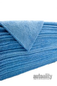 Edgeless 320GSM Microfiber Towel | Light Blue | 16" x 16" | 30-pk