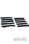 Autofiber Detail Stix Refill Covers - Microfiber Terry | Narrow | Black | 10pk