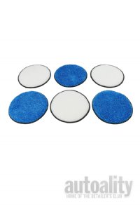 Autofiber U.F.O. Upholstery/Fabric Orbital Microfiber Pads - 6 Inch | 6-pk