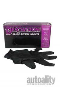 Dextatron Black Nitrile Gloves | Large - 100/box