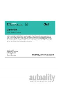Koch Chemie Guf Gummifix Bottle Label