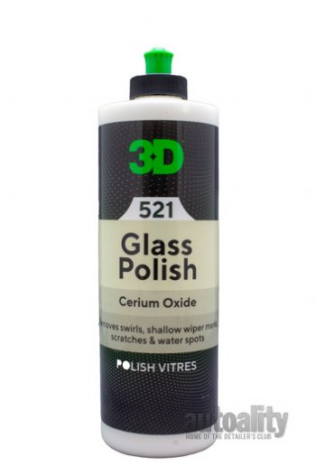 3D 521 Glass Polish - 16 oz  Free Shipping Available - Autoality