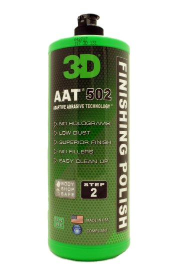 3D Car Care Products on X: 3D Car Care's AAT 502 Finishing Polish is  specially engineered to be “Hologram Free” with a multi-surface leveling  agent that accelerated and enhances performance. --- Stop