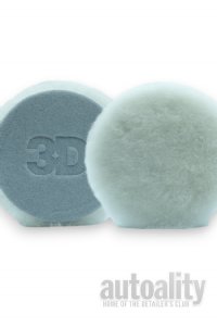 3D 3" White Wool Cutting Pad
