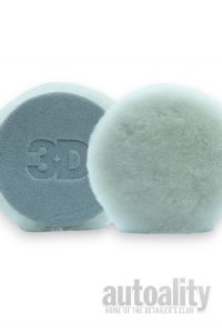 3D 5" White Wool Cutting Pad