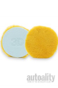 3D 6" Yellow X-Cut Lambswool Pad