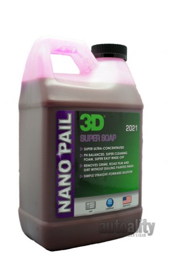 3D Wash N Wax Car Wash Soap - pH Balanced, Easy Rinse, Scratch Free Soap  with Wax Protection - 64oz.