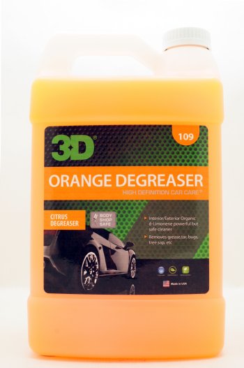 3D 109 Orange Degreaser Secondary Label