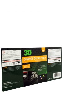 3D 109 Orange Degreaser Secondary Label