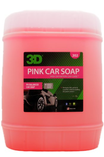 3D 202 Pink Car Soap - 5 Gallon