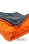 Edgeless 1100GSM Microfiber Drying Towel | Orange/Dark Steel Grey | 20" x 40" | 20-pk