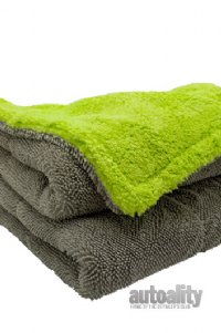 Autofiber Amphibian Jr. Detailing Towel - 2-pk | Green/Grey