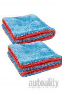Autofiber Dreadnought MAX Jr Microfiber Drying Towel - 2-pk | Blue/Red