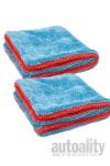 Autofiber Dreadnought MAX Jr Microfiber Drying Towel - 2-pk | Blue/Red