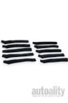 Autofiber Detail Stix Refill Covers - Microfiber Terry | Narrow | Black | 10pk