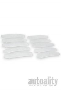 Autofiber Detail Stix Refill Covers - Microfiber Terry | Wide | White | 10pk