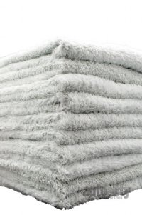 Autofiber Korean Plush 350 Edgeless Microfiber Towel - 10-pk | Light Grey