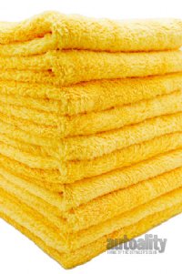 Autofiber Korean Plush 350 Edgeless Microfiber Towel - 10-pk | Gold