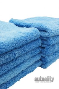 Autofiber Korean Plush 470 Edgeless Microfiber Towel - 10-pk | Blue