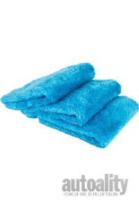 Autofiber Korean Plush 550 Edgeless Microfiber Towel - 3-pk | Teal Blue