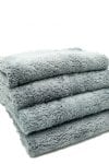 Autofiber Korean Plush 470 Edgeless Microfiber Towel - 4-pk | Grey