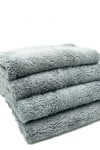 Autofiber Korean Plush 470 Edgeless Microfiber Towel - 4-pk | Grey