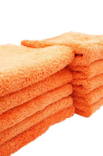 Autofiber Korean Plush 470 Edgeless Microfiber Towel 10 Pk Orange