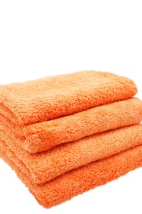 Autofiber Korean Plush 470 Edgeless Microfiber Towel - 4-pk | Orange