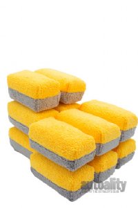 Autofiber Saver Microfiber Applicator - 12-pk | Gold/Grey | Mini