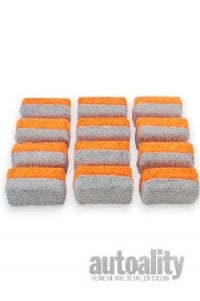 Autofiber Saver Microfiber Applicator - 12-pk | Orange/Grey | Mini