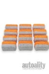 Autofiber Saver Microfiber Applicator - 12-pk | Orange/Grey | Mini