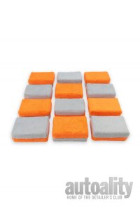 Autofiber Saver Microfiber Applicator - 12-pk | Orange/Grey | Thick
