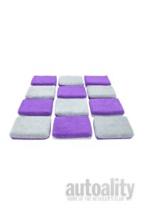 Autofiber Saver Microfiber Applicator - 12-pk | Purple/Grey | Thin