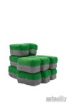 Autofiber Saver Microfiber Applicator - 12-pk | Green/Grey | Mini