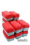 Autofiber Saver Microfiber Applicator - 12-pk | Red/Grey | Mini