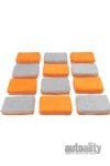 Autofiber Saver Microfiber Applicator - 12-pk | Orange/Grey | Thin