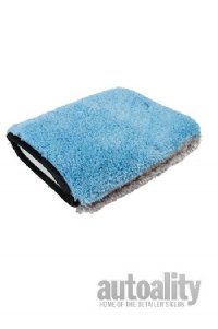 Autofiber Zero Cuff Soft Plush Microfiber Wash Mitt - Blue/Grey