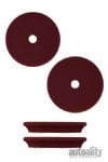 Buff and Shine 372CR | 3" Uro-Tec Maroon Medium Cut Foam Pad - 2pk