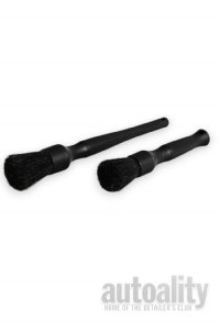 Detail Factory Boars Hair Detailing Brushes - Black on Black | 2-pk