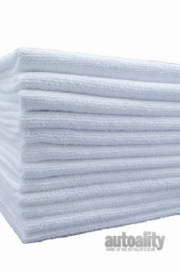 Edgeless 350GSM Microfiber Towel | White | 16" x 16" | 180-pk