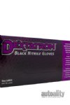 Dextatron Black Nitrile Gloves | Large - 100/box