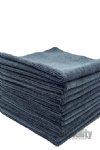 Edgeless 350GSM Microfiber Towel | Black | 16" x 16" | 12-pk