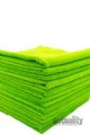 Edgeless 350GSM Microfiber Towel | Green | 16" x 16" | 180-pk