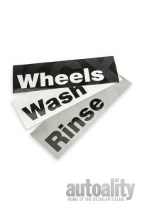 Koch Chemie Bucket Labels - Wash-Rinse-Wheels