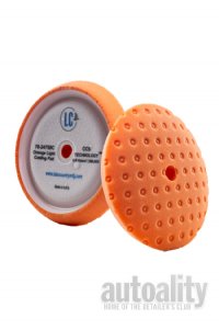 Lake Country CCS Curved Edge Rotary Orange Light Cutting Foam Pad - 7.5"