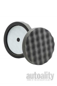 Lake Country Recessed Waffle Pro Rotary Black Finishing Foam Pad - 8"