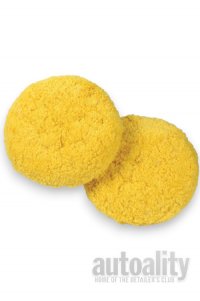 Lake Country Double Sided 60/40 Yellow Acrylic/Wool Polishing Pad - 8" x 1.5"
