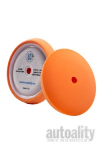 Lake Country Smooth Curved Edge Rotary Orange Light Cutting Foam Pad - 7.5"