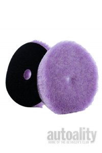 Lake Country Purple Foamed Wool Cutting Pad - 5.25" x .75" | For 5" Backing Plate 