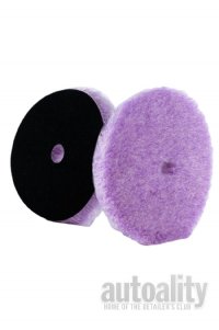 Lake Country Purple Foamed Wool Cutting Pad - 6.25" x .75" | For 6" Backing Plate 